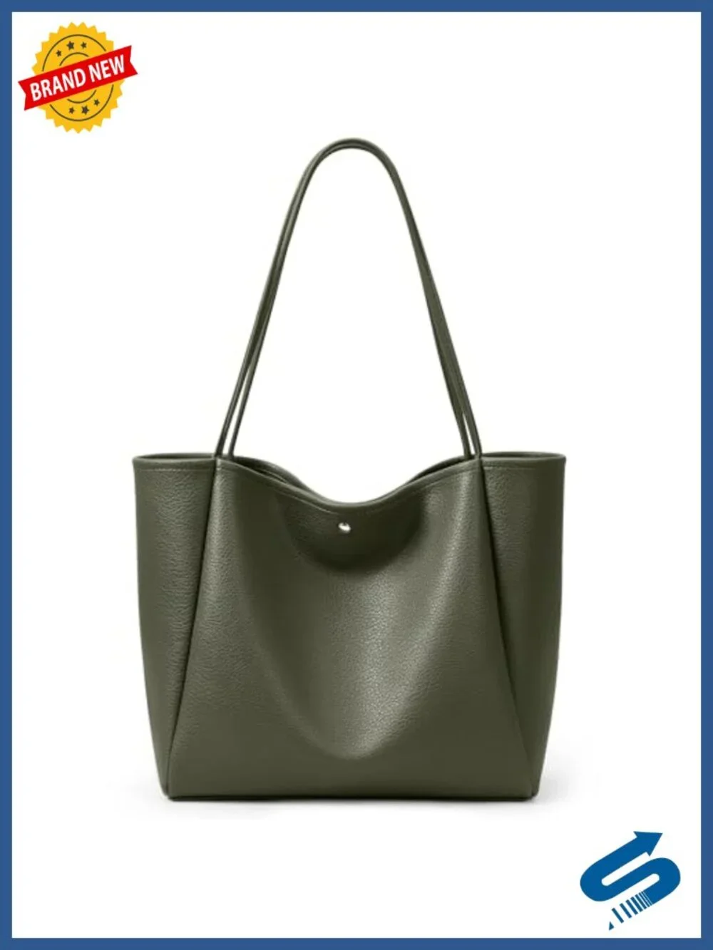 16L Vegan Leather Hobo Tote, Faux Suede Lining, Large Shoulder Purse, Magnetic